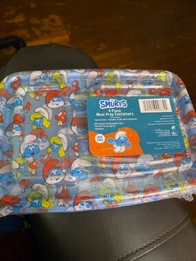The Smurfs Blue Meal Prep Containers - 4 Piece Set
